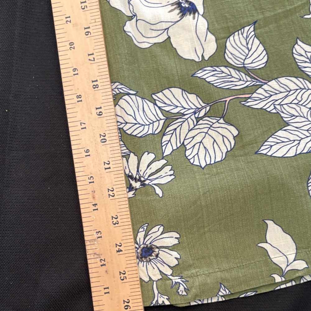 ILLA ILLA Olive Green Floral Wide Leg Pants with Cream Print - Picture 5 of 9